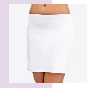 Tan Mini Slip Skirt